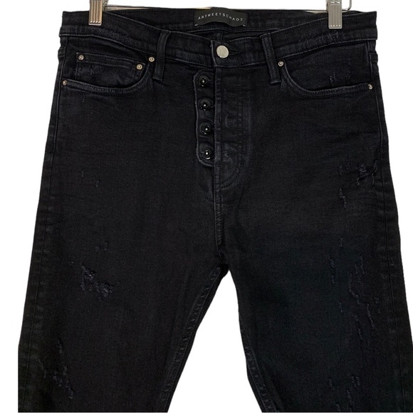 ARTMEETSCHAOS State St. Distressed Sing Sing Slim Leg Jeans Size 33 - Picture 3 of 10